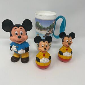 ✨ VINTAGE 1970s Mickey Mouse Collector Lot - Gabriel Wobblers & Japan Rare ✨‎